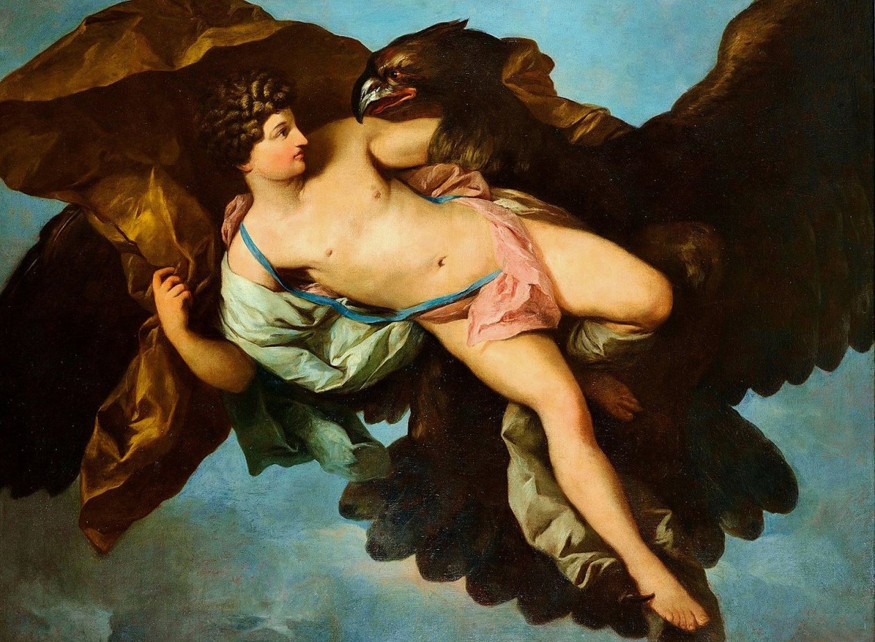 Porwanie Ganimedesa autorstwa Benigne Gagneraux