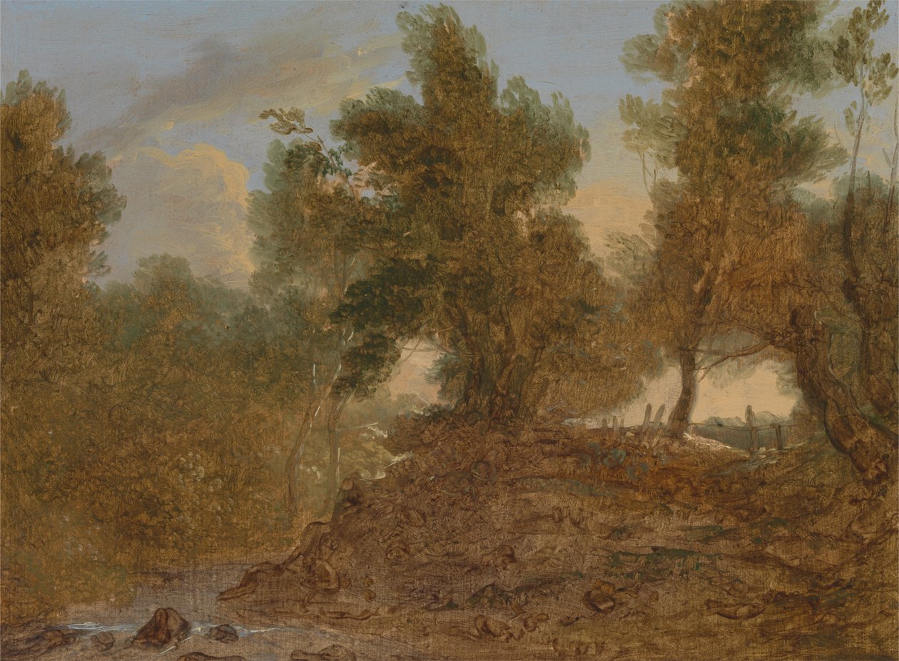 Krajobraz w Wick, Gloucestershire, pod skałami autorstwa Benjamin Barker