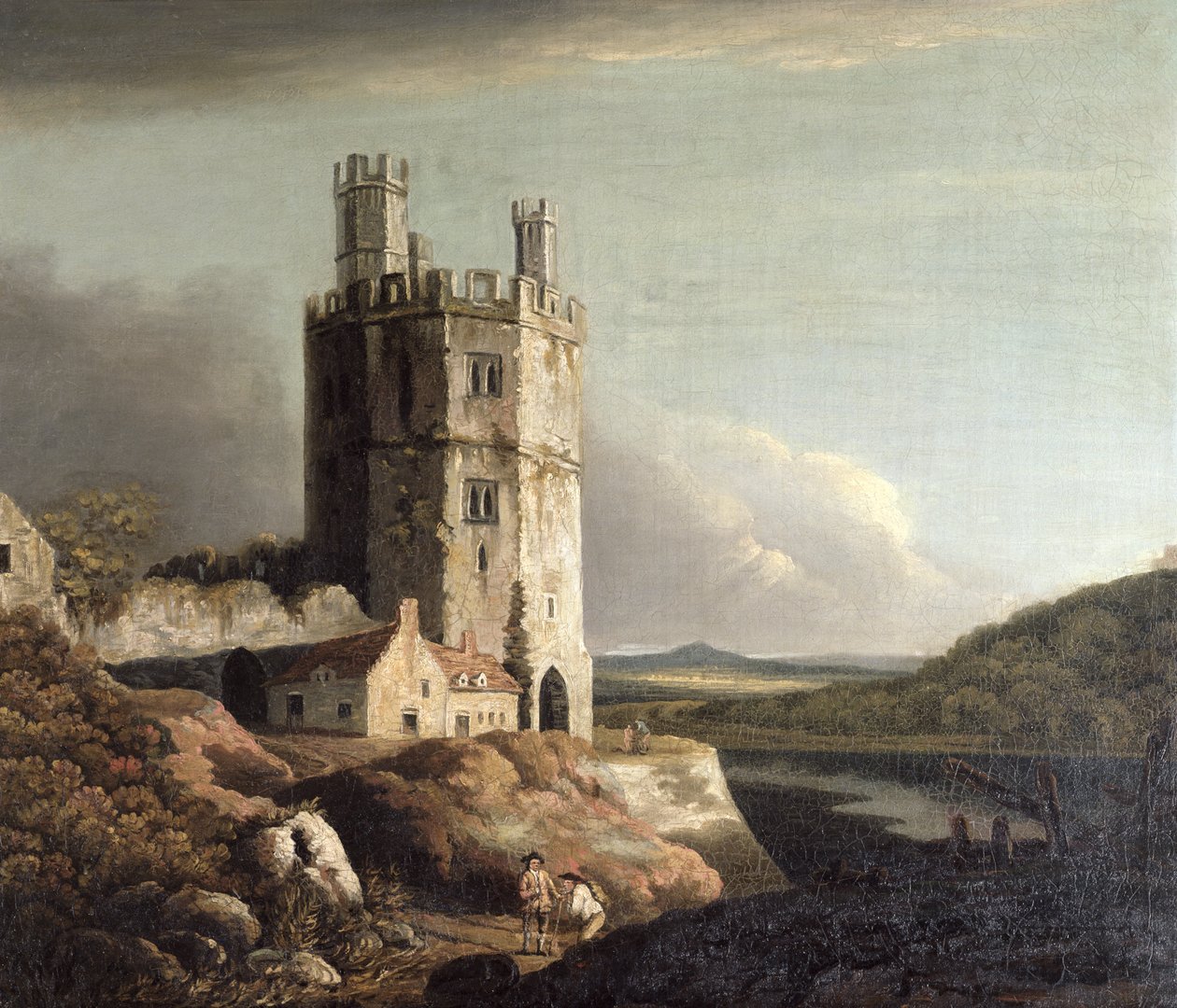 Wieża Orła, Zamek Caernarvon, 1802 autorstwa Benjamin Barker