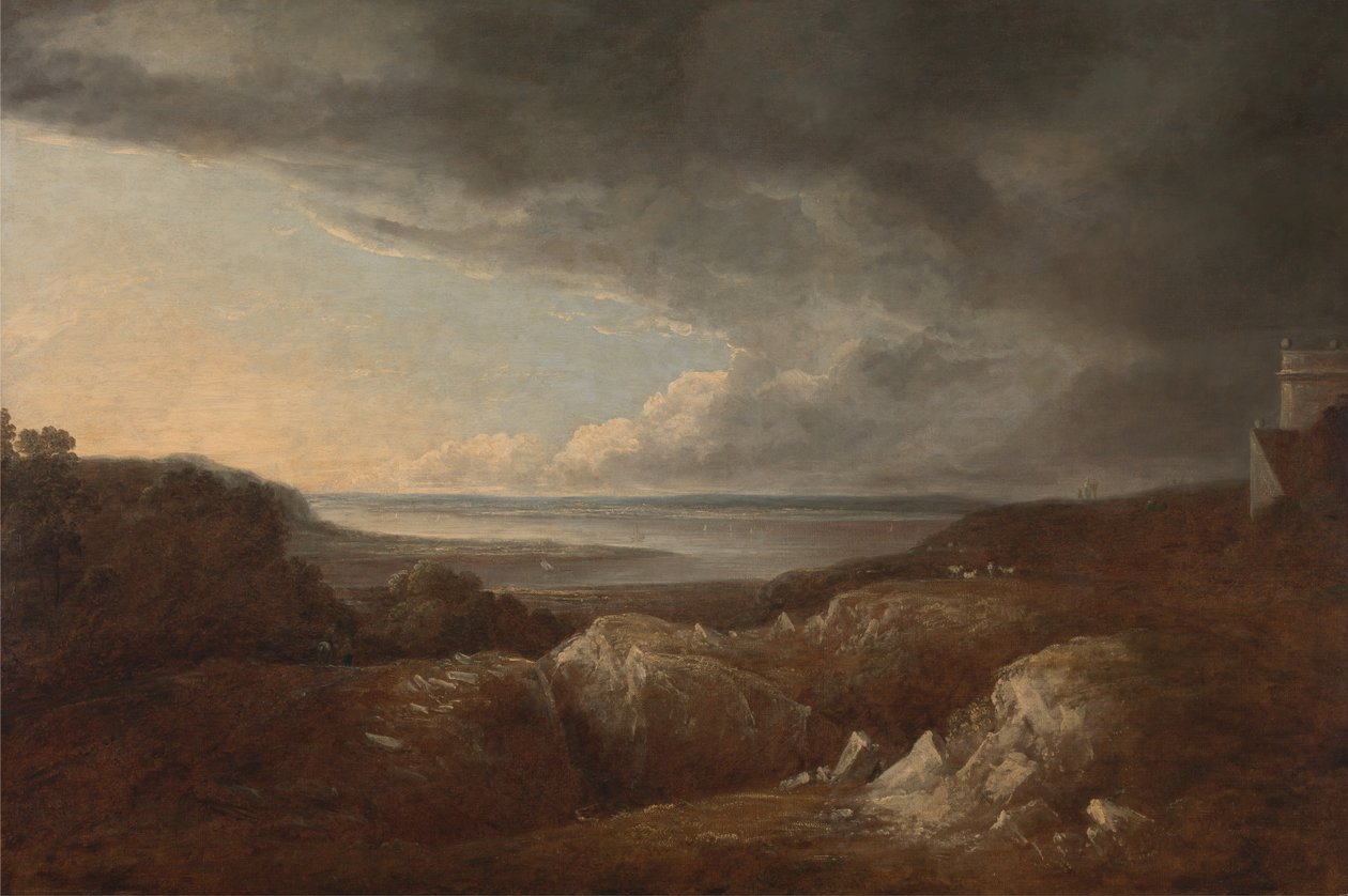Widok na rzekę Severn, niedaleko Kings Weston, siedziba Lorda de Clifford autorstwa Benjamin Barker