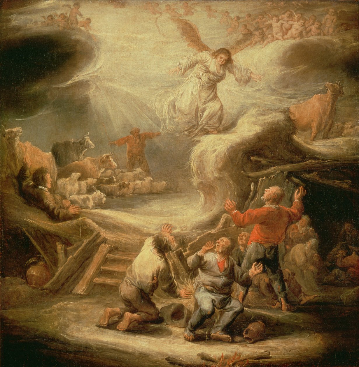 Zwiastowanie pasterzom autorstwa Benjamin Gerritsz. Cuyp