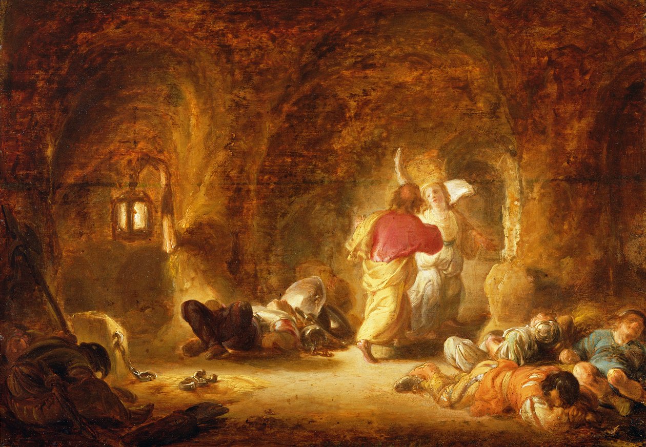 Wyzwolenie św. Piotra autorstwa Benjamin Gerritsz. Cuyp