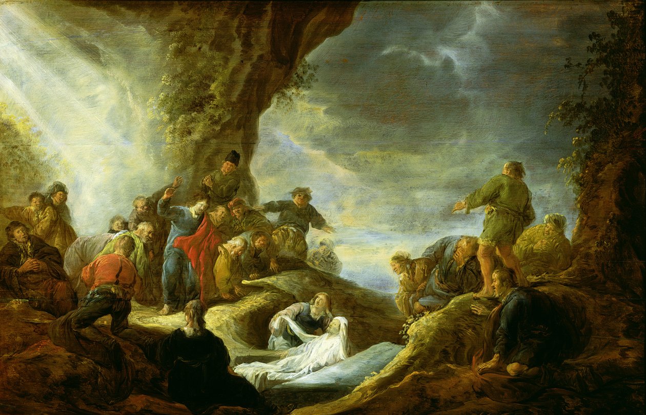 Wskrzeszenie Łazarza autorstwa Benjamin Gerritsz. Cuyp