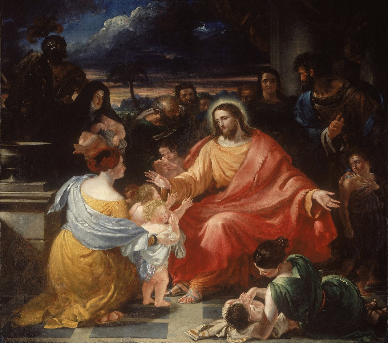 Chrystus błogosławi małe dzieci autorstwa Benjamin Haydon