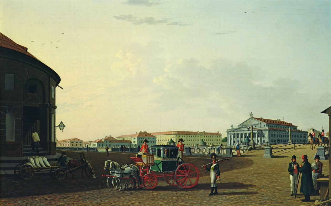 Teatr Bolszoj w Petersburgu, 1802 autorstwa Benjamin Patersson
