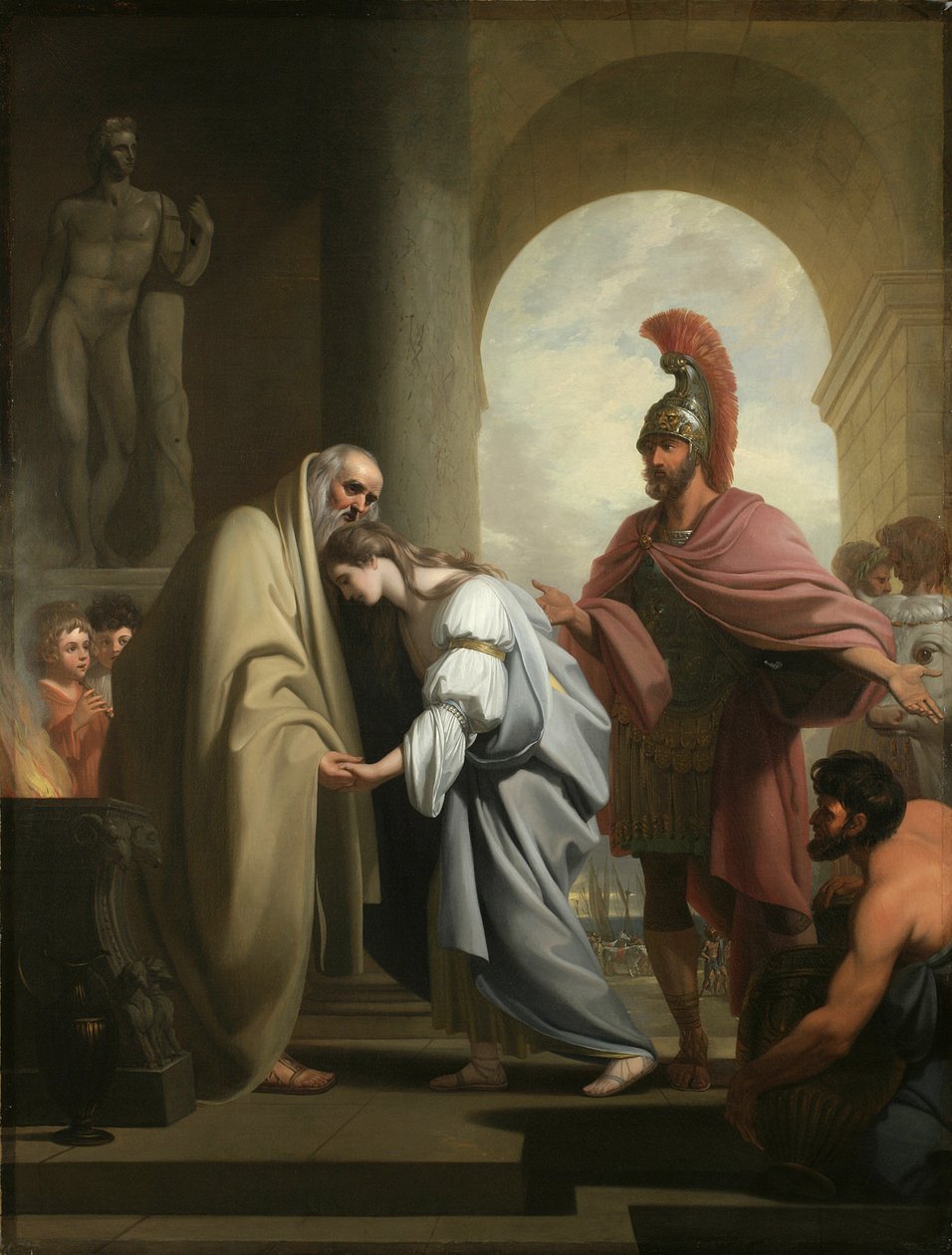 Chryseis wróciła do ojca, 1771 autorstwa Benjamin West