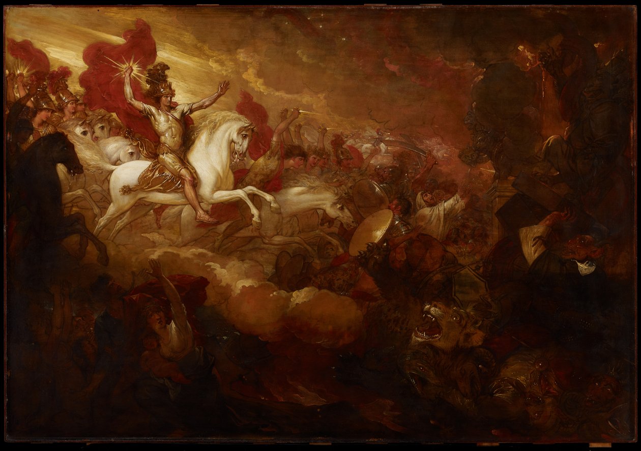 Zniszczenie Bestii i Fałszywego Proroka, 1804 autorstwa Benjamin West
