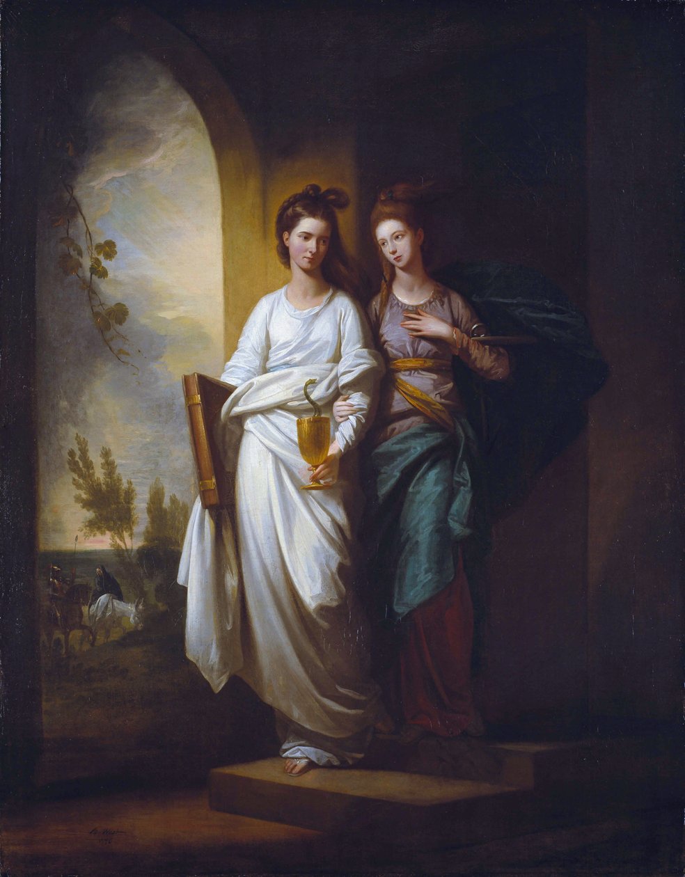 Fidelia i Speranza (Wiara i Nadzieja) autorstwa Benjamin West