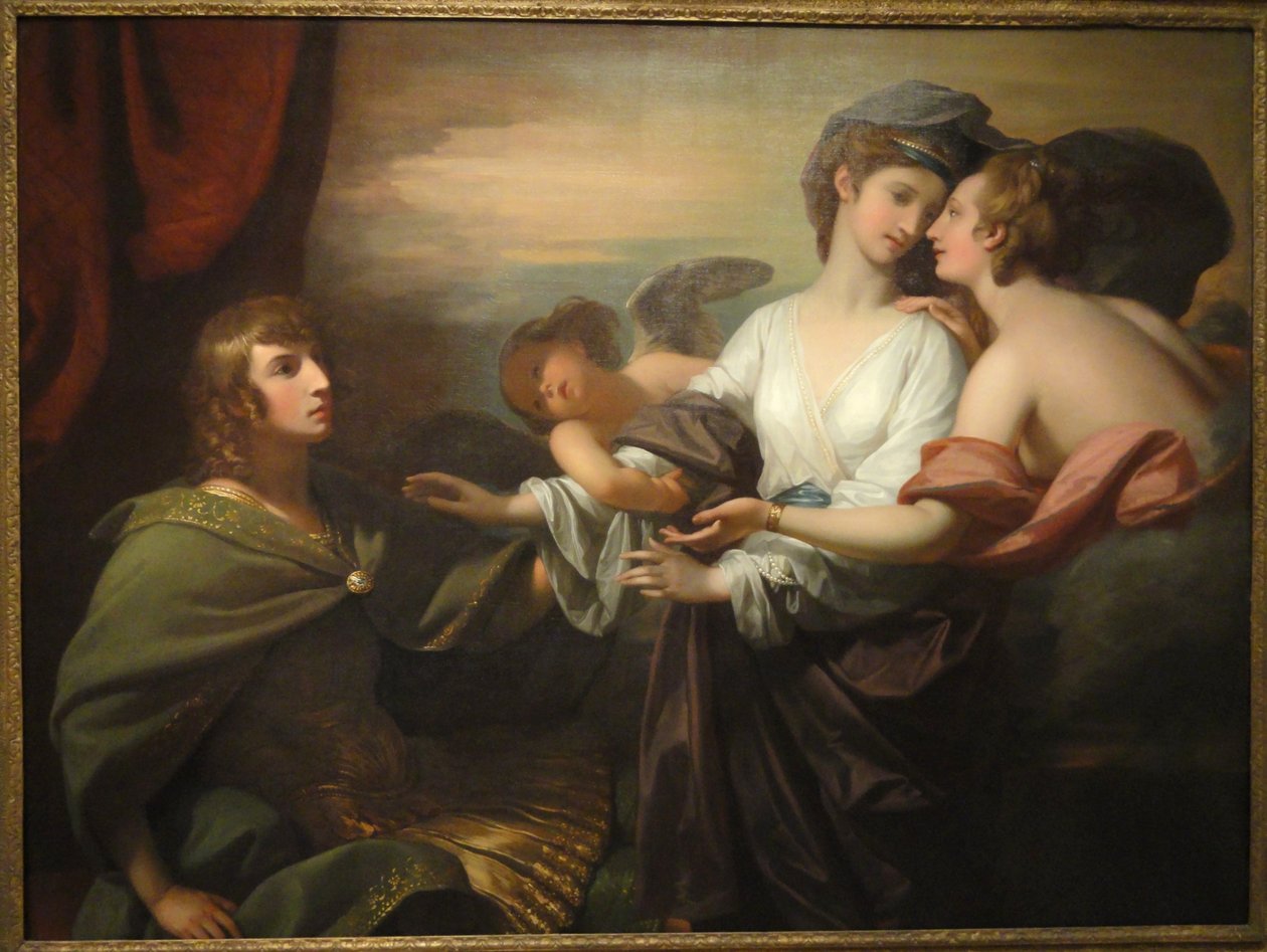 Helen przywieziona do Paryża autorstwa Benjamin West
