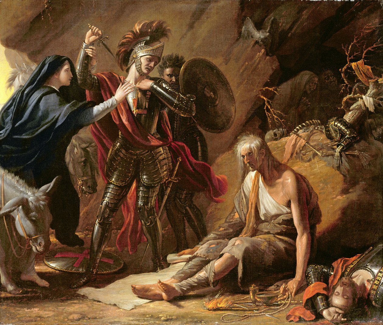 Jaskinia rozpaczy, 1772 autorstwa Benjamin West