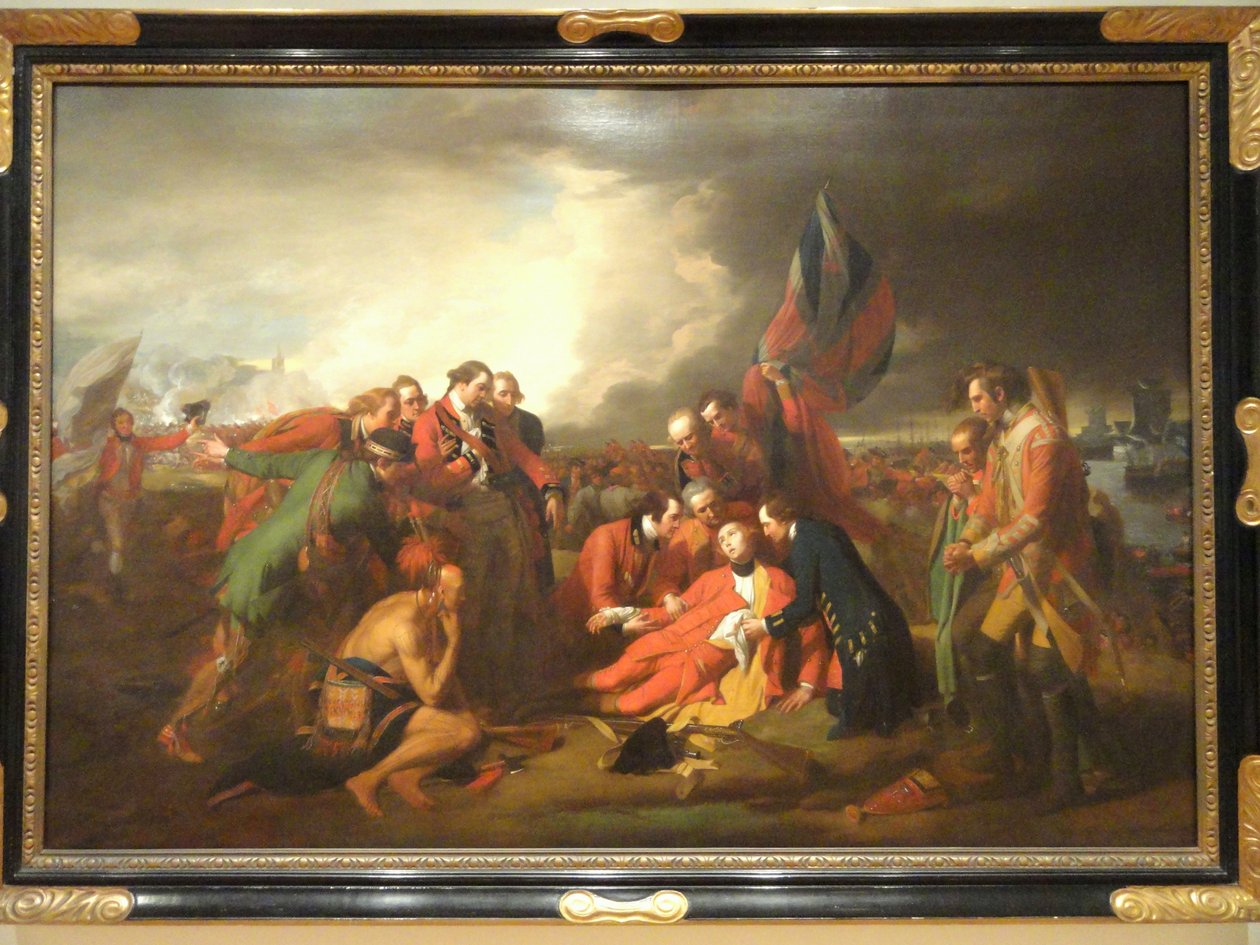 Śmierć generała Wolfe autorstwa Benjamin West