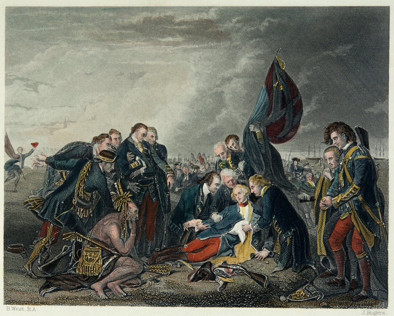 Śmierć generała Wolfe autorstwa Benjamin after West
