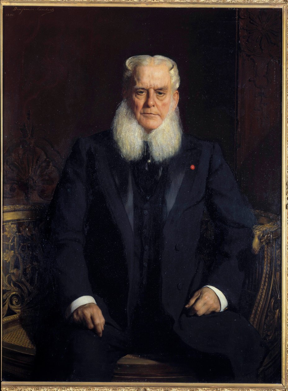 Portret Alfreda Chaucharda (1821-1909), założyciela sklepów w Luwrze, kolekcjonera, darczyńcy Musees Nationals. Obraz Jeana Josepha (Jean-Joseph) Constant z Benjamin Constant (Benjamin-Constant) (1845-1902). 1896 niedz. 1,3x0,96 m Paryż, musee d