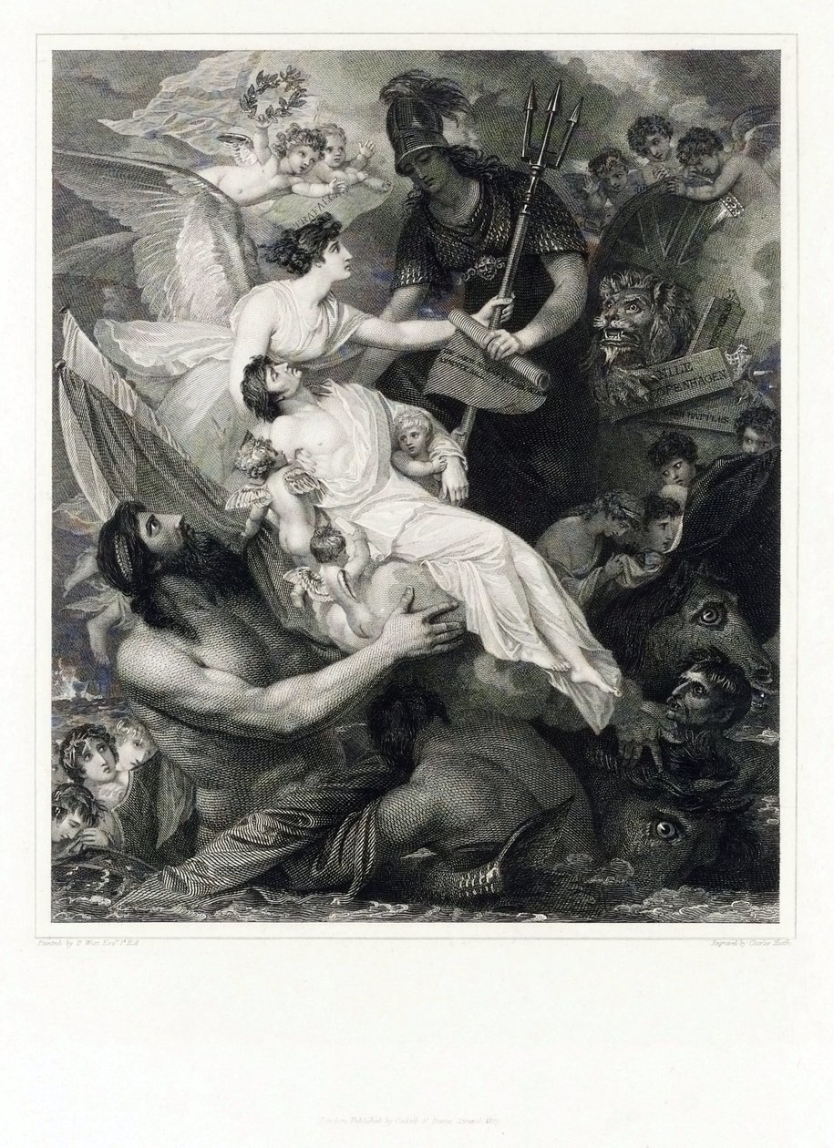 Apoteoza Horatio Nelsona (1758-1805) autorstwa Benjamin (after) West