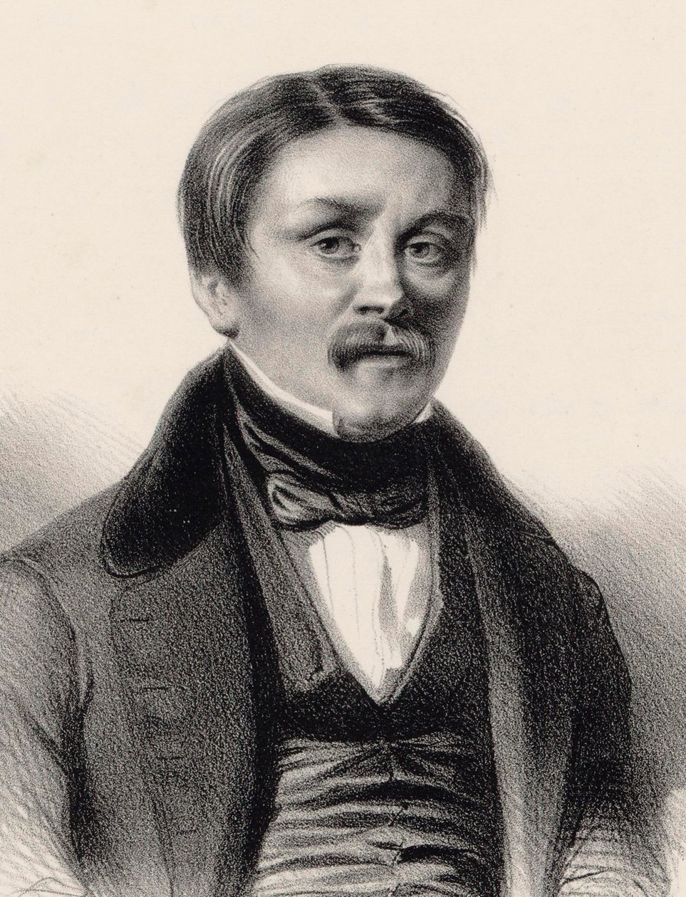 Portret organisty i kompozytora Hippolyte Monpou 1804-1841 , 1840. autorstwa Benjamin