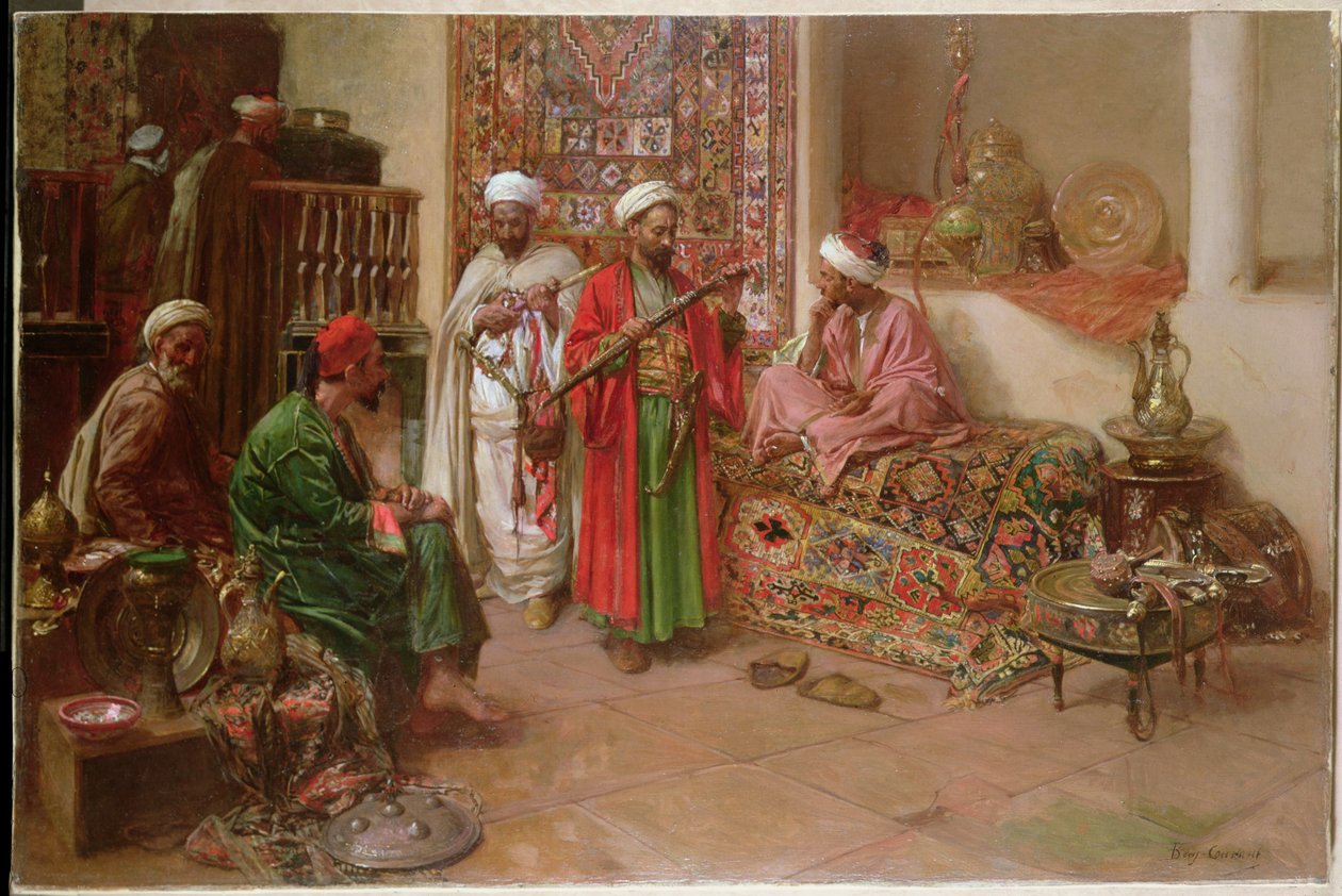 Arabowie we wnętrzu autorstwa Benjamin 1845 1902 Constant