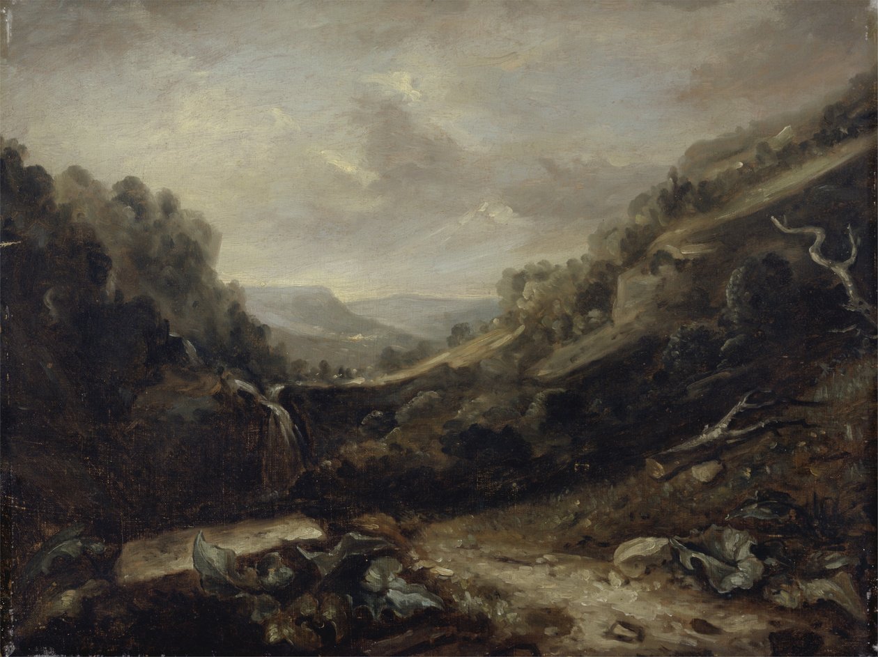 Pejzaż West Country (olej na płótnie) autorstwa Benjamin Barker