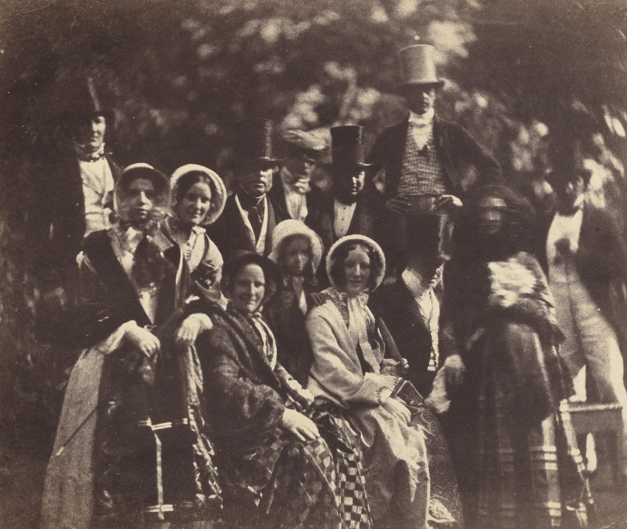 Grupa weselna, ok. 1852 lub 1853 (zdjęcie) autorstwa Benjamin Brecknell Turner