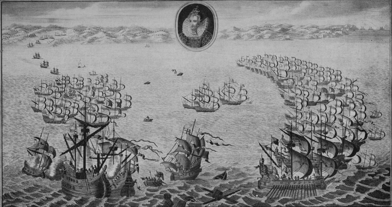 Klęska hiszpańskiej Armady, 1745 autorstwa Benjamin Cole
