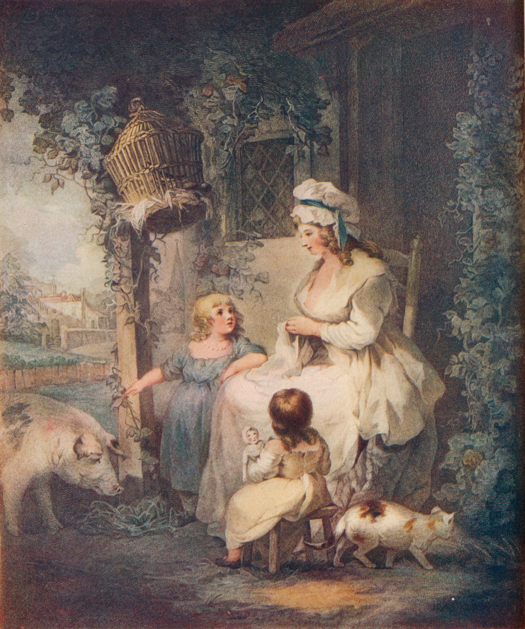 Drzwi Rolników, 1790 autorstwa Benjamin Duterrau