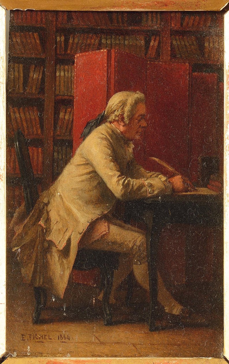 Georges Louis Leclerc, hrabia de Buffon - Portret przyrodnika Georges-Louis Leclerc, hrabia de Buffon (1707-1788), autorstwa Fichela, Benjamina Eugene