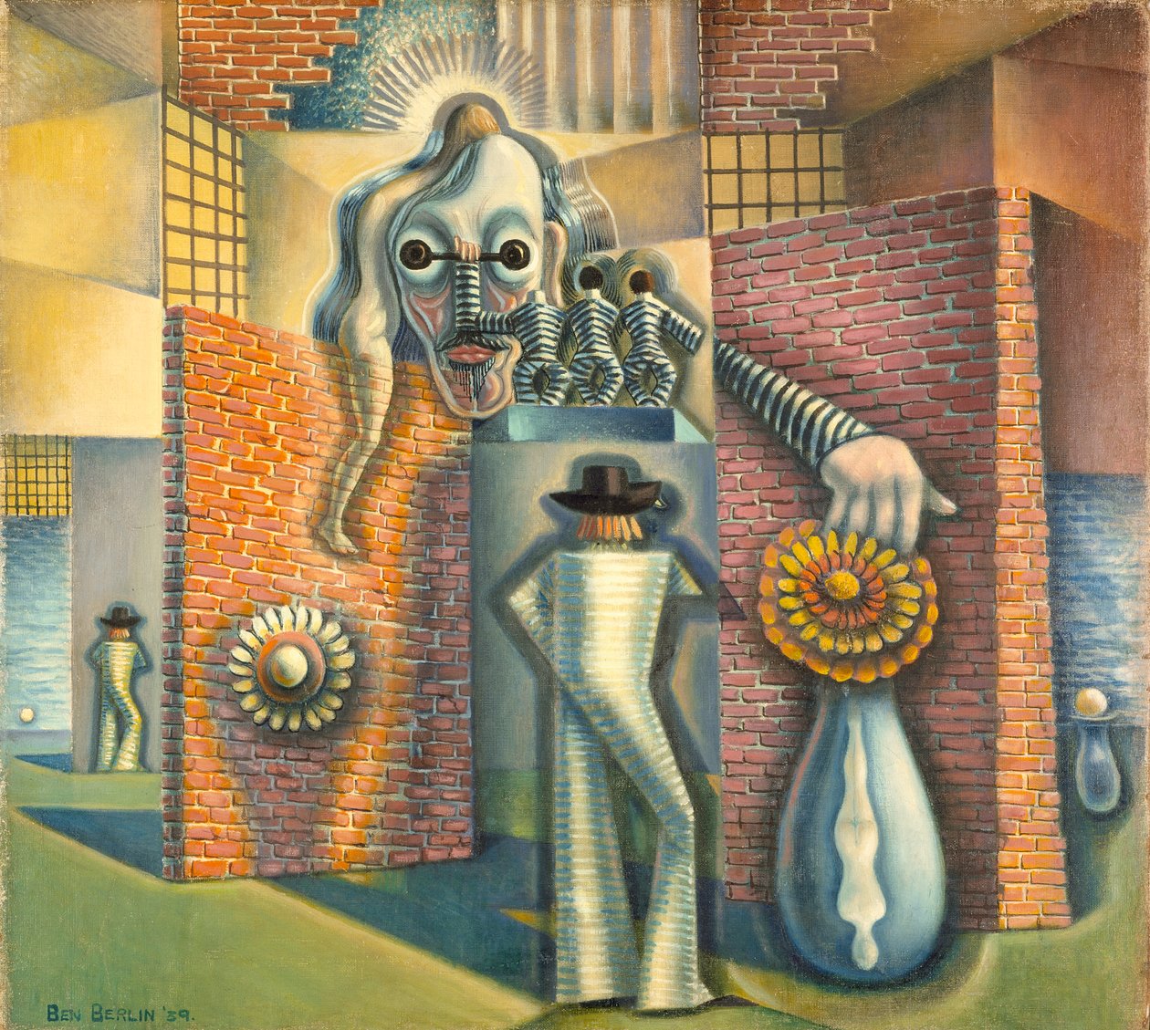 Bez tytułu (Abstrakcja surrealistyczna), 1939 autorstwa Benjamin F. Berlin