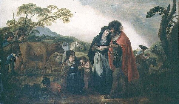Laban i Rebecca (panel) autorstwa Benjamin Gerritsz. (after) Cuyp