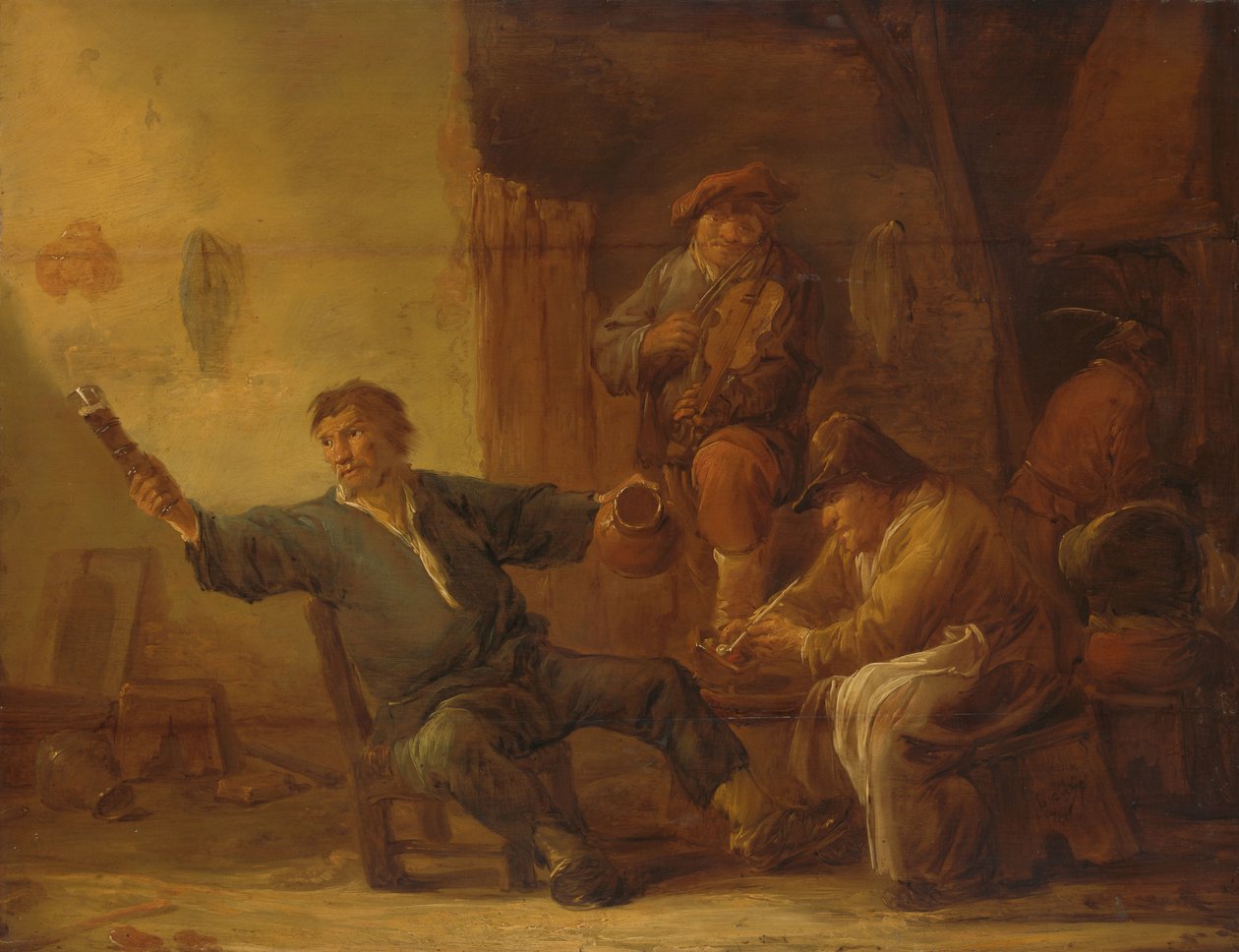 Wnętrze chaty chłopskiej autorstwa Benjamin Gerritsz Cuyp