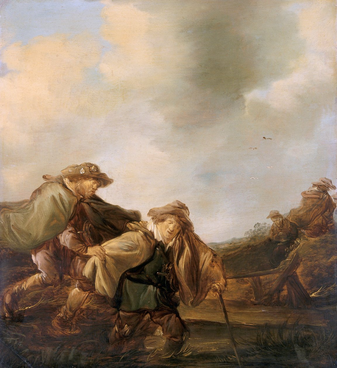 „Przypowieść o niewidomych”, ok. 1630-1652 autorstwa Benjamin Gerritz Cuyp