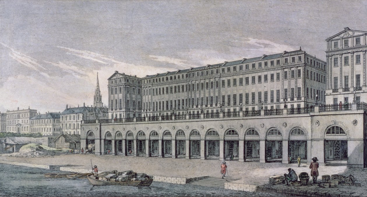 Budynki zwane Adelphi, Londyn, 1771 autorstwa Benjamin Green