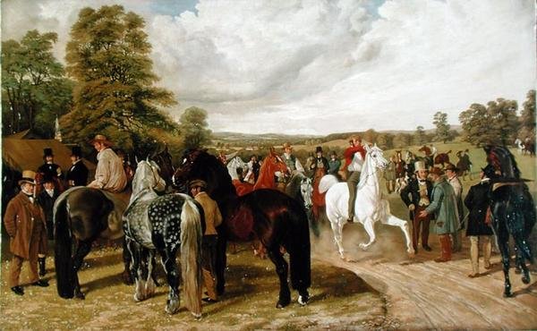 Targi konne, Southborough Common, według obrazu Johna Fredericka Herringa seniora. autorstwa Benjamin Herring