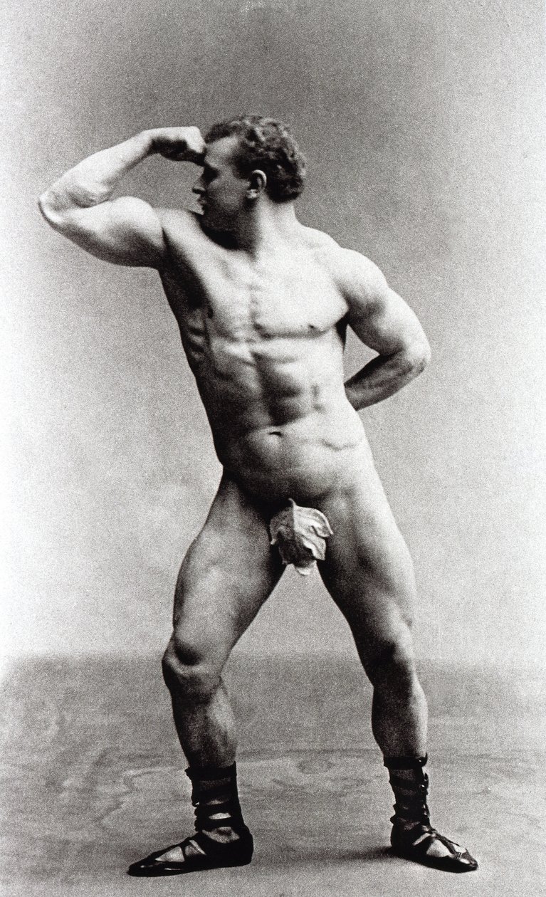 Niemiecki kulturysta Eugen Sandow autorstwa Benjamin J. Falk
