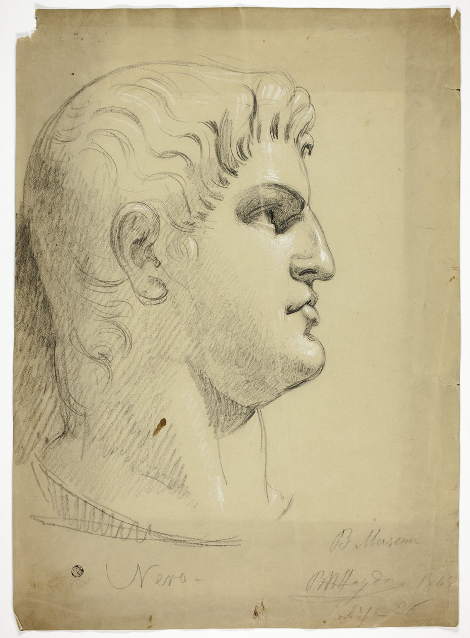 Szef Nerona w British Museum autorstwa Benjamin Robert Haydon