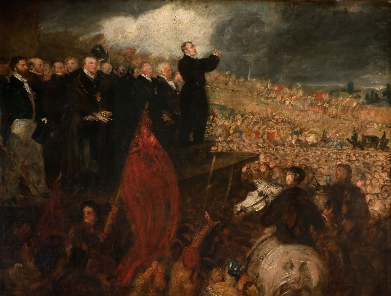 Spotkanie Unii Politycznej Birmingham, 1832-33. autorstwa Benjamin Robert Haydon