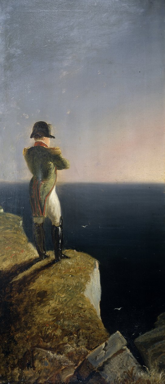 Zaduma Napoleona na Elbie u św. Heleny, ok.1844 (olej na płótnie) autorstwa Benjamin Robert Haydon