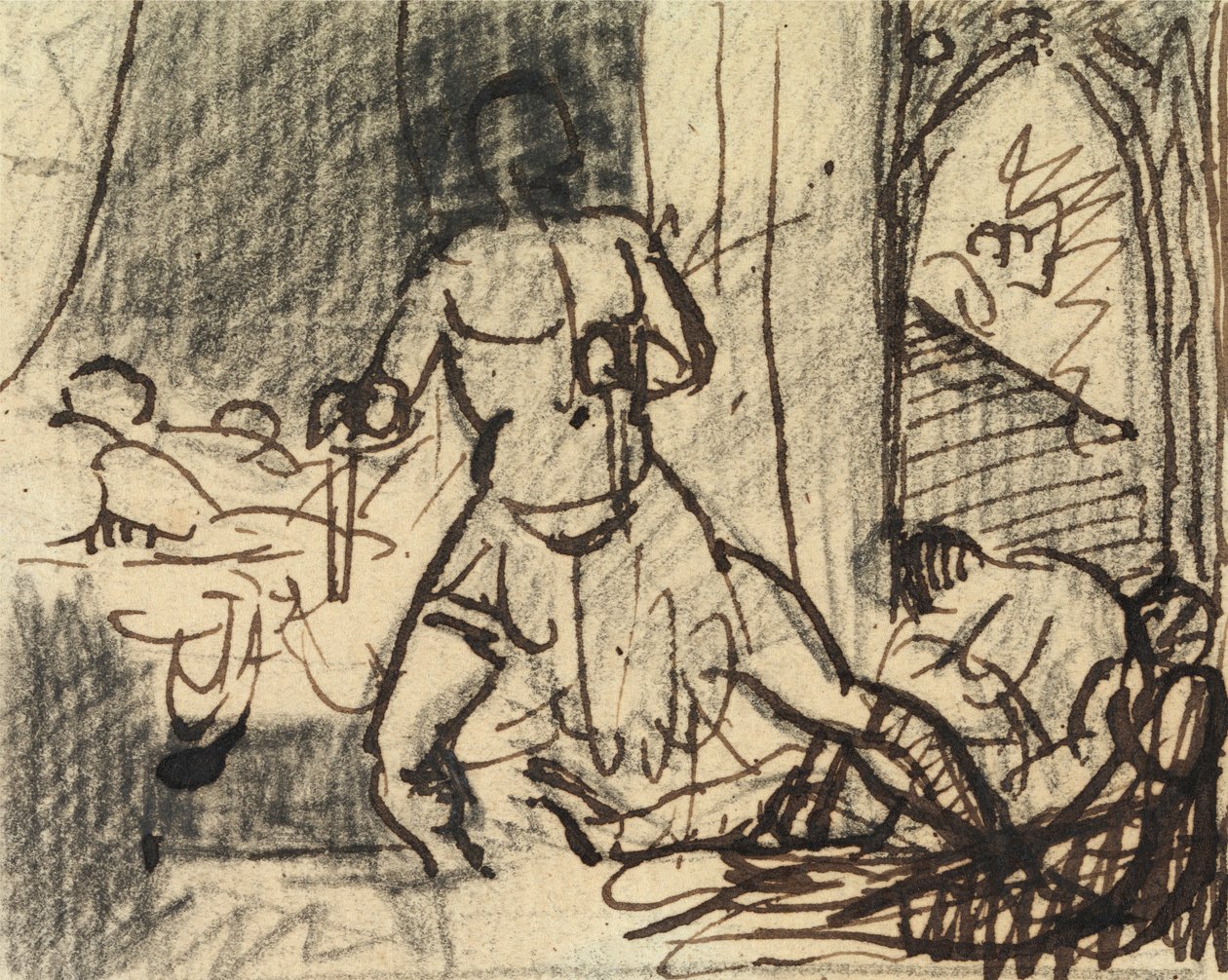 Studium postaci w scenie dramatycznej autorstwa Benjamin Robert Haydon