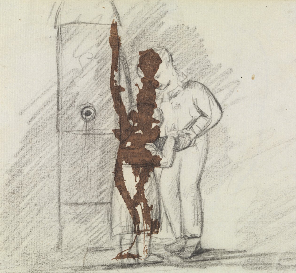 Studium dwóch postaci stojących razem autorstwa Benjamin Robert Haydon