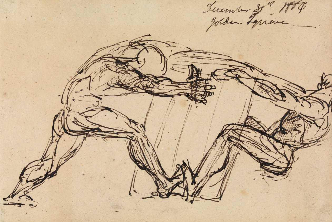Studium dwóch aktów męskich autorstwa Benjamin Robert Haydon