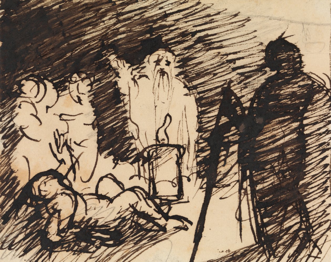 Studium sceny biblijnej autorstwa Benjamin Robert Haydon