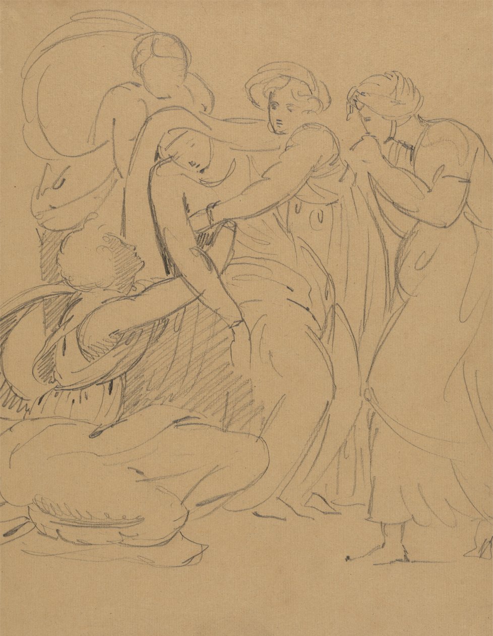 Studium dramatycznej sceny autorstwa Benjamin Robert Haydon