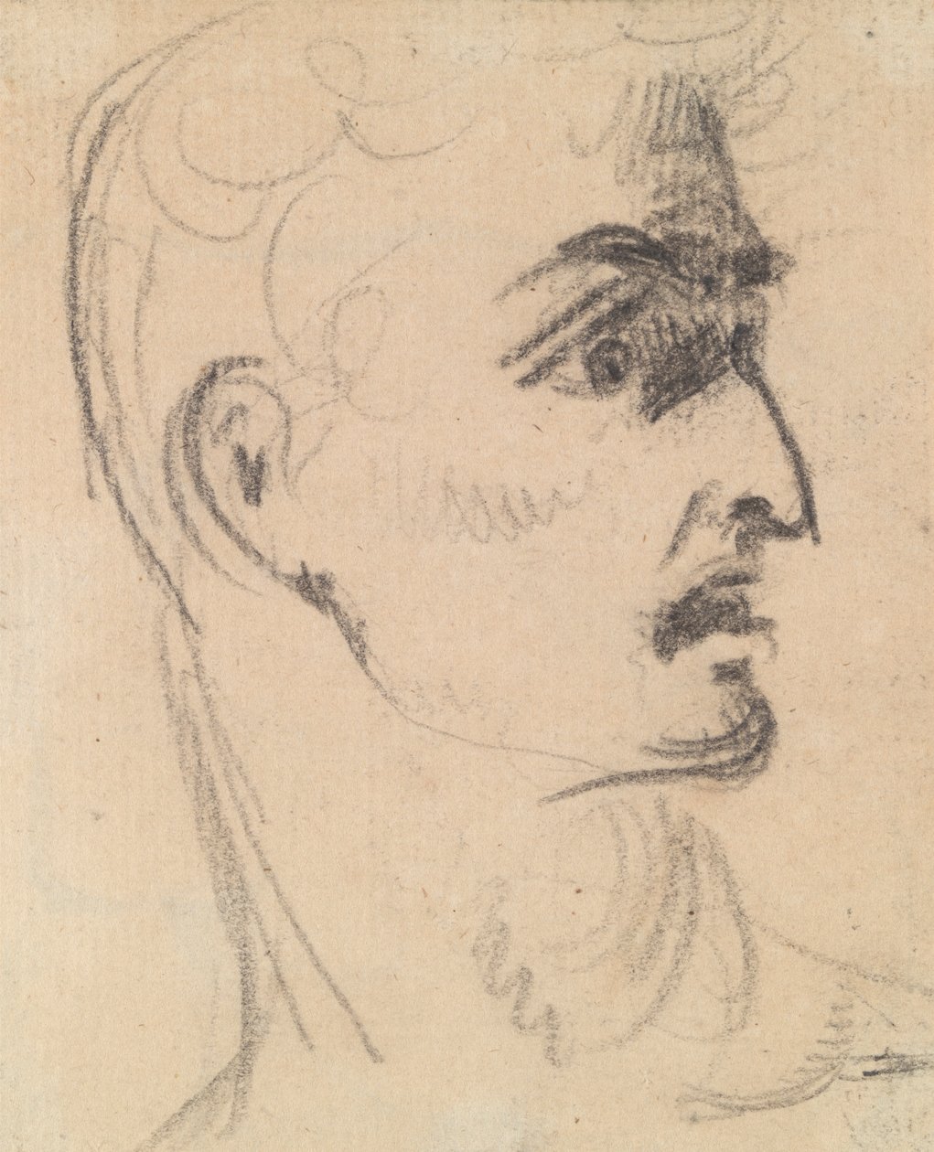 Studium wyrazu twarzy mężczyzny autorstwa Benjamin Robert Haydon