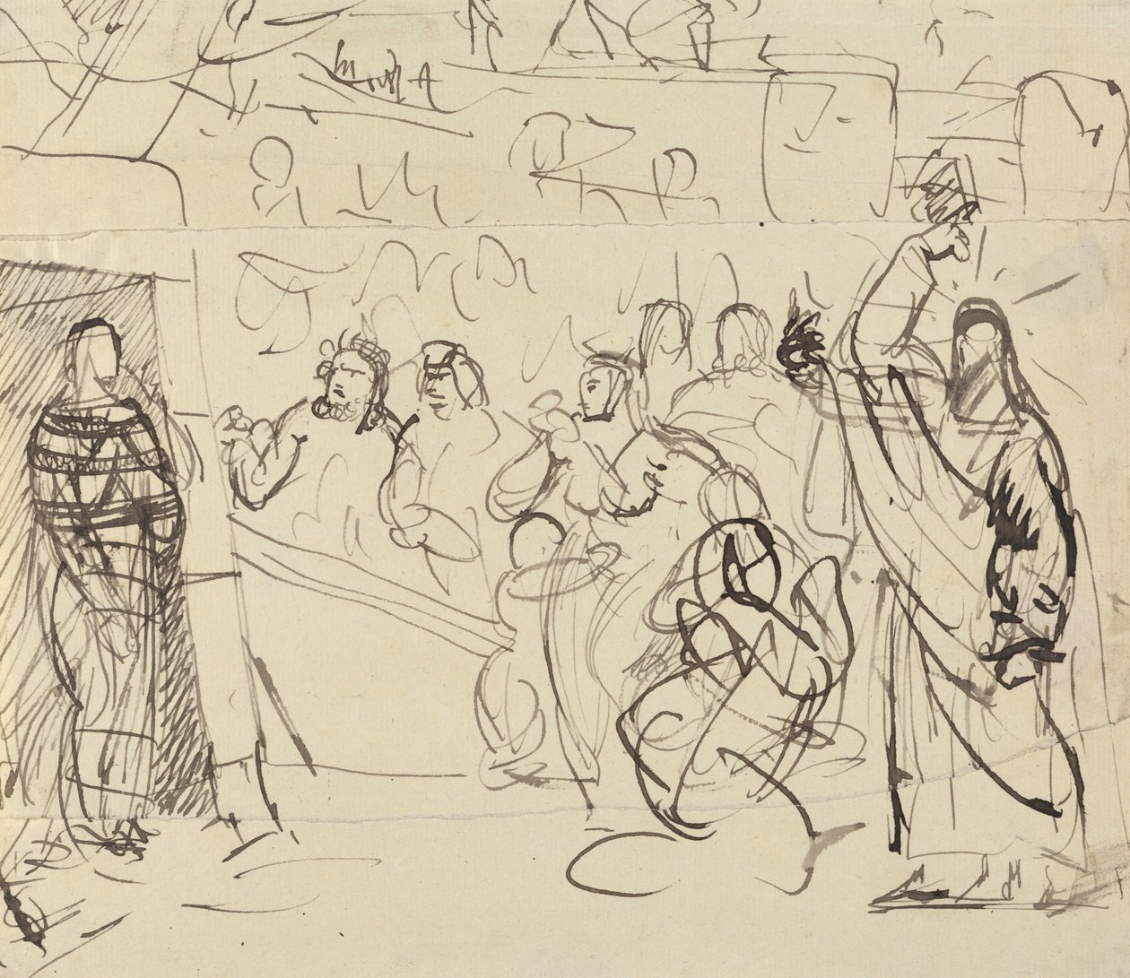 Studium zmartwychwstania Łazarza autorstwa Benjamin Robert Haydon