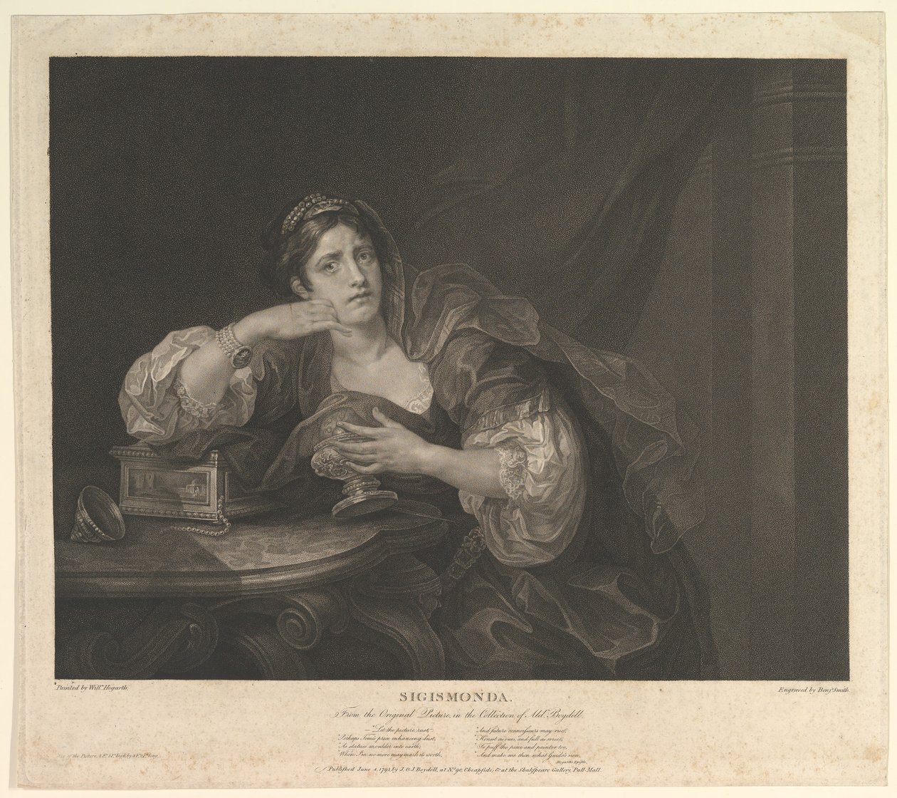 Sigismonda Sigismunda, 4 czerwca 1795 r. autorstwa Benjamin Smith