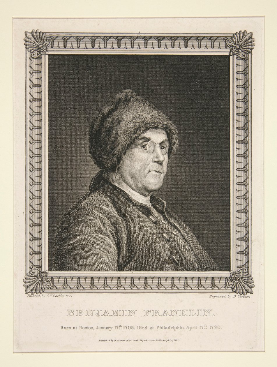 Benjamin Franklin autorstwa Benjamin Tanner