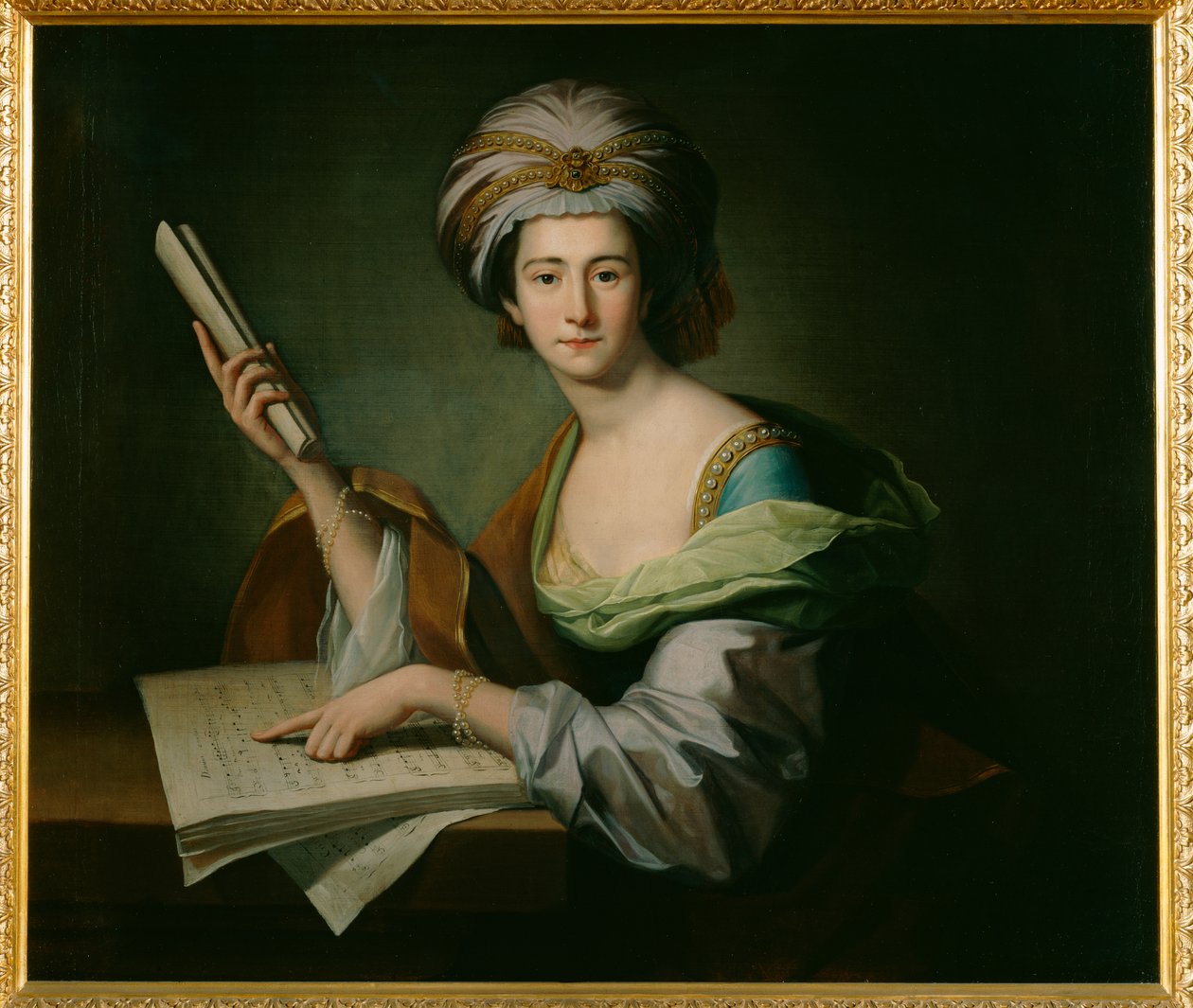 Anna Maria Schulz, Lady Griffin (olej na płótnie) autorstwa Benjamin West