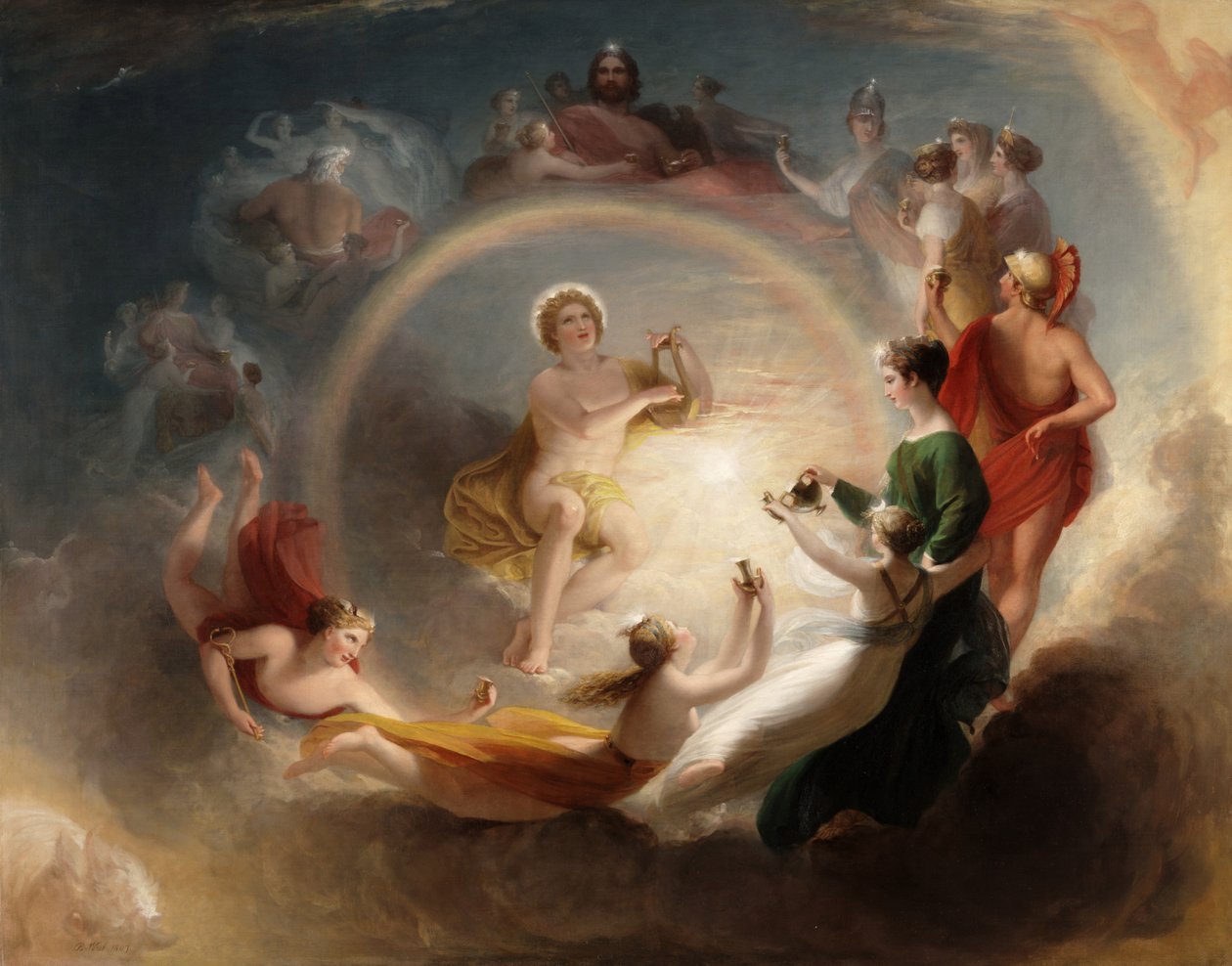 Zaklęcie Apolla autorstwa Benjamin West