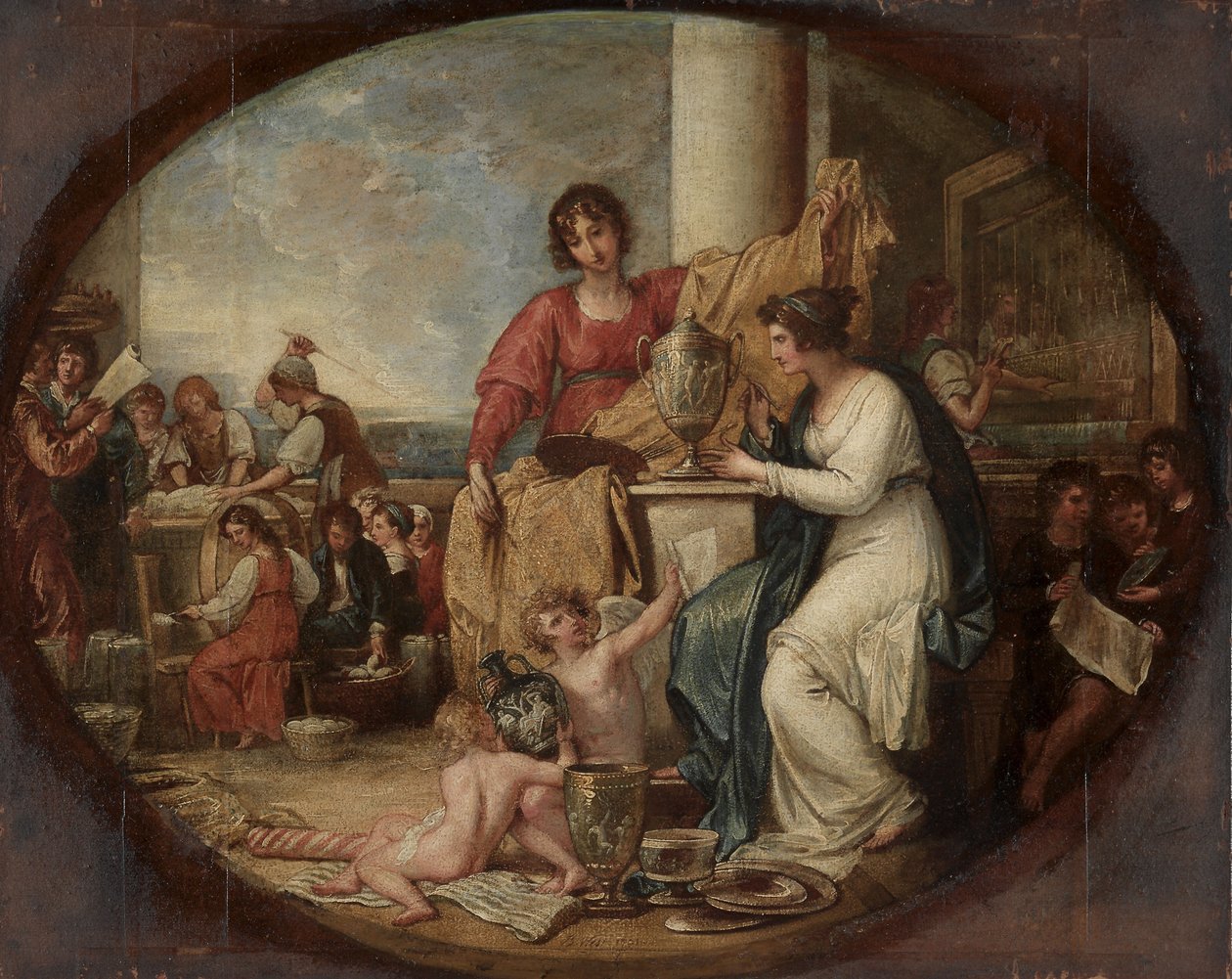 Brytyjska Manufaktura - Szkic autorstwa Benjamin West