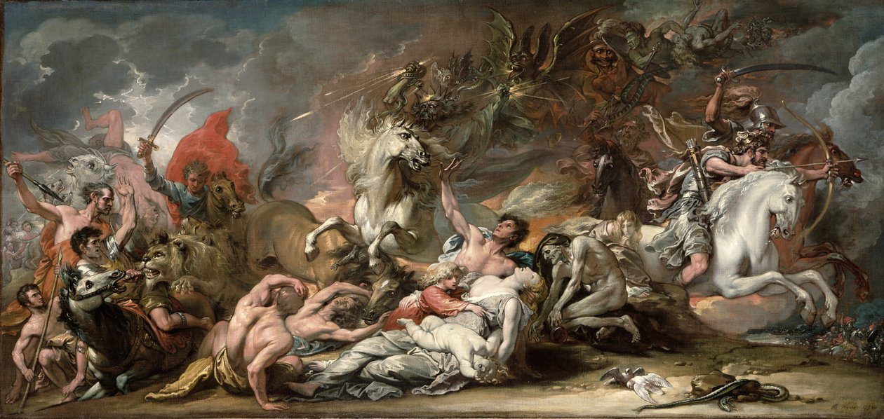 Śmierć na bladym koniu, 1796 autorstwa Benjamin West