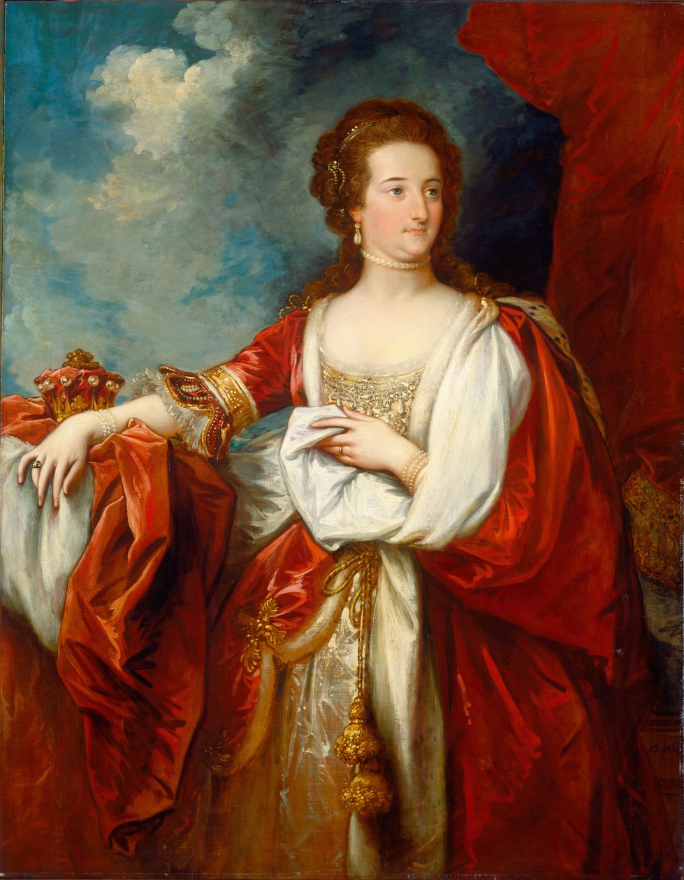 Elizabeth, hrabina Effingham autorstwa Benjamin West