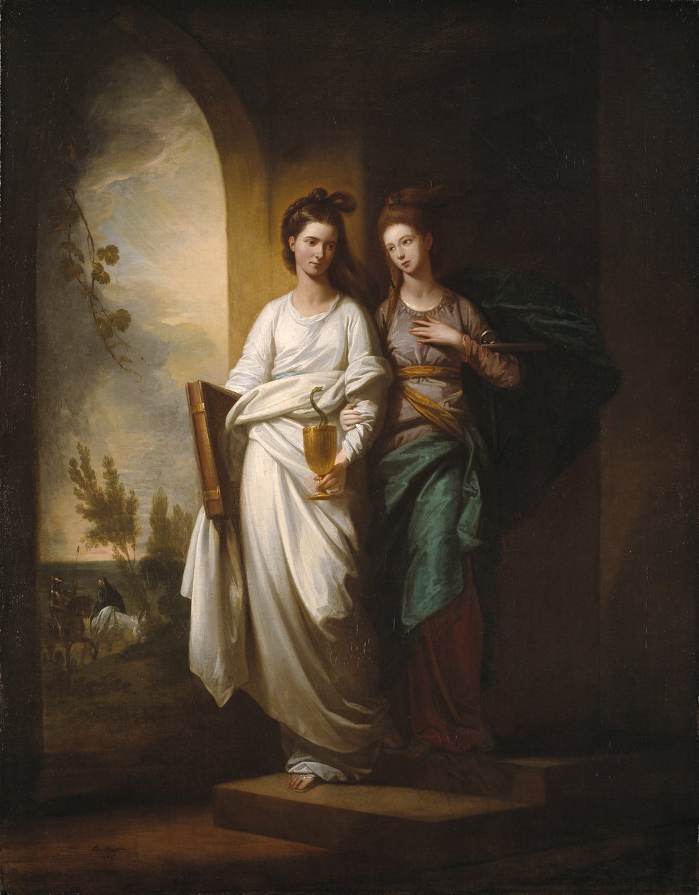 Fidelia i nadzieja autorstwa Benjamin West